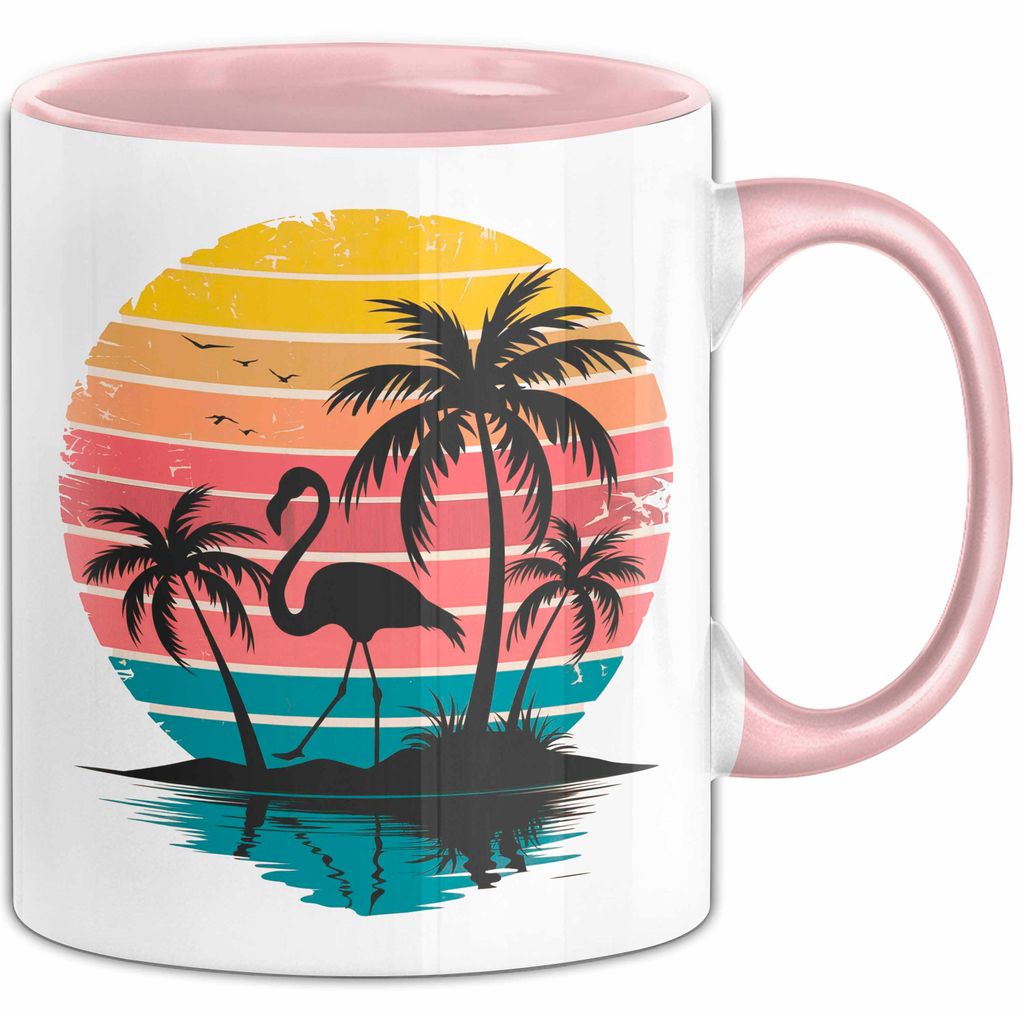 Flamingo Tier Tasse Geschenk Lustige Geschenkidee Spruch (Rosa)
