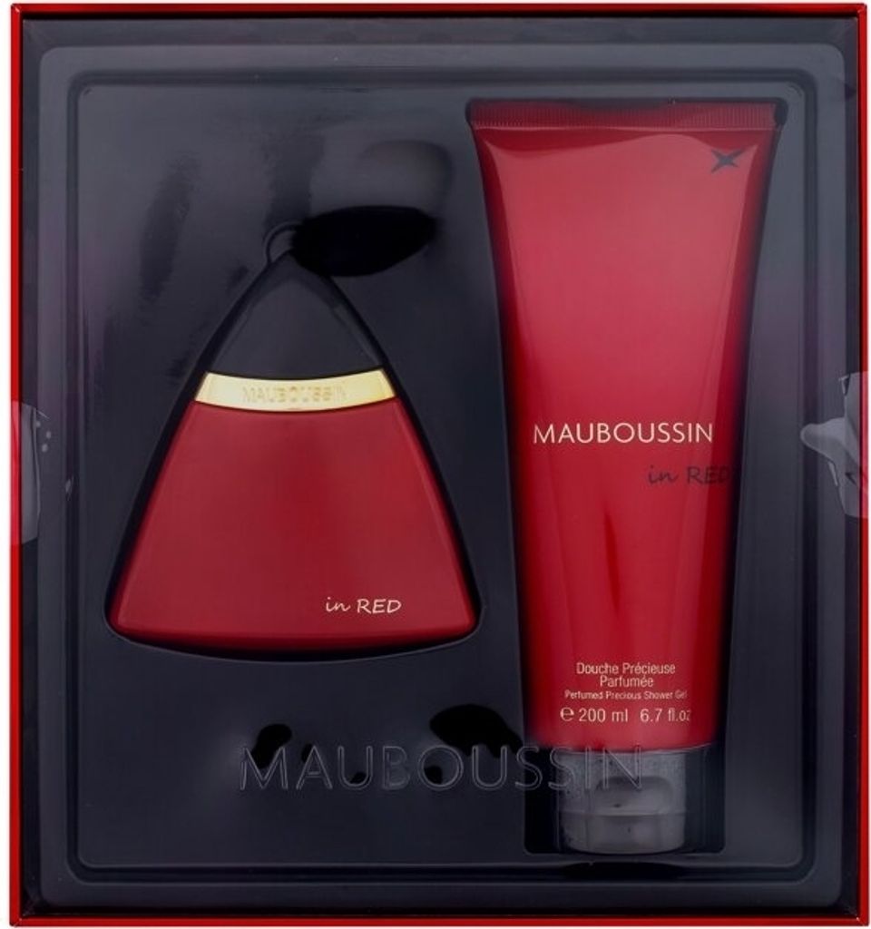 Mauboussin Jumbo Set in Rot Eau de Parfum 100ml Duschgel 200ml