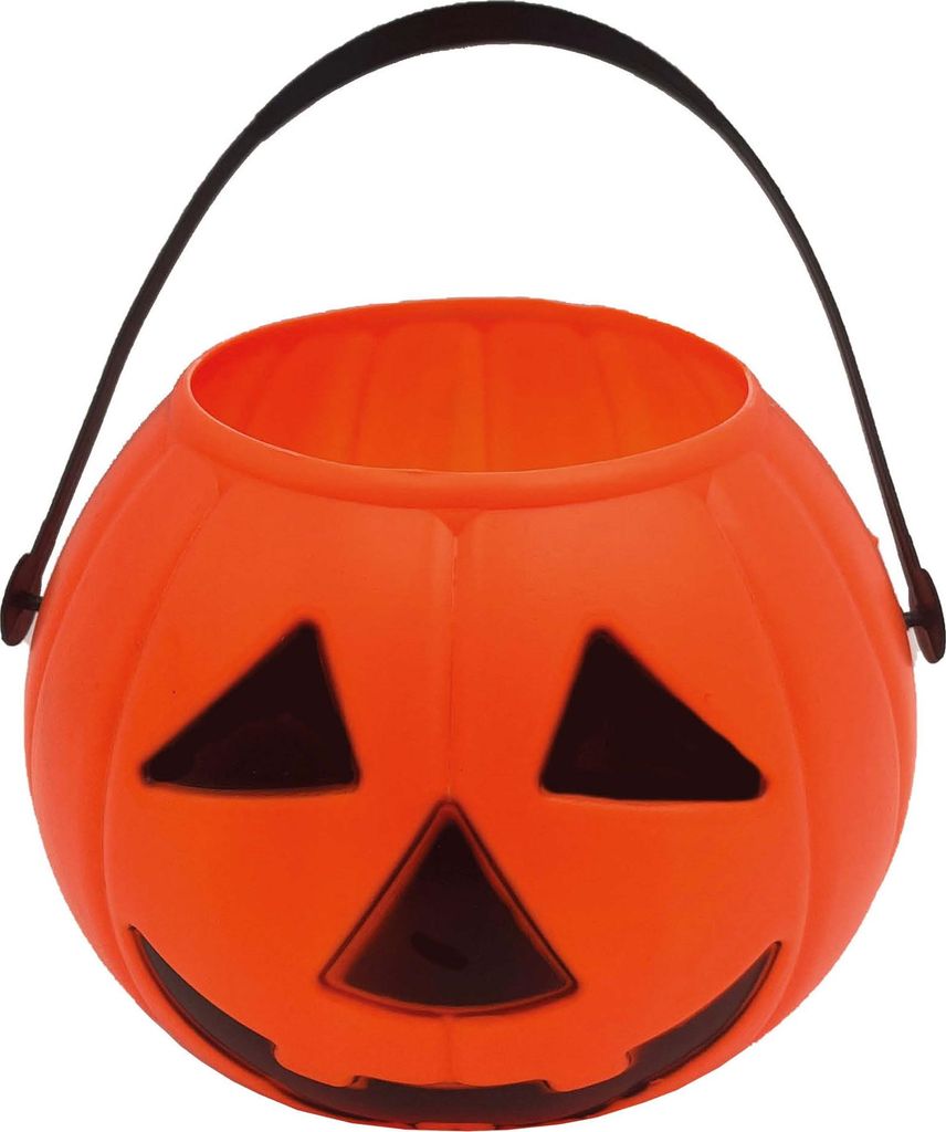 Halloween Kürbis Süßigkeiten Eimer 15cm