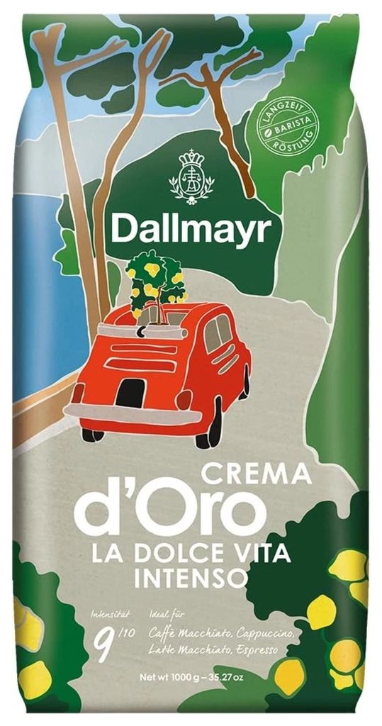 Dallmayr Crema d'Oro La Dolce Vita Intenso ganze Bohnen 1kg Produktbild 