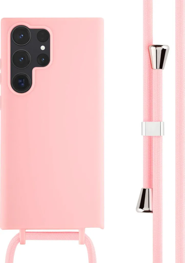Custodia Samsung S23 Ultra Rosa imoshion Silicone - Presa d'Acciaio