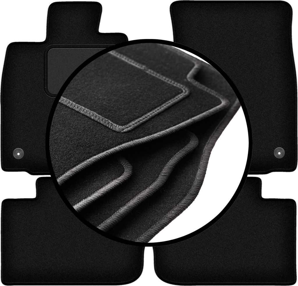 Komplettset Veloursmatten für: Lexus IS III Limousine (2013-)