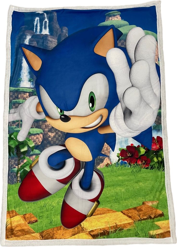 Sonic Sherpa-Kuscheldecke – Perfekte Wärme für kalte Tage, 150 x 100 cm