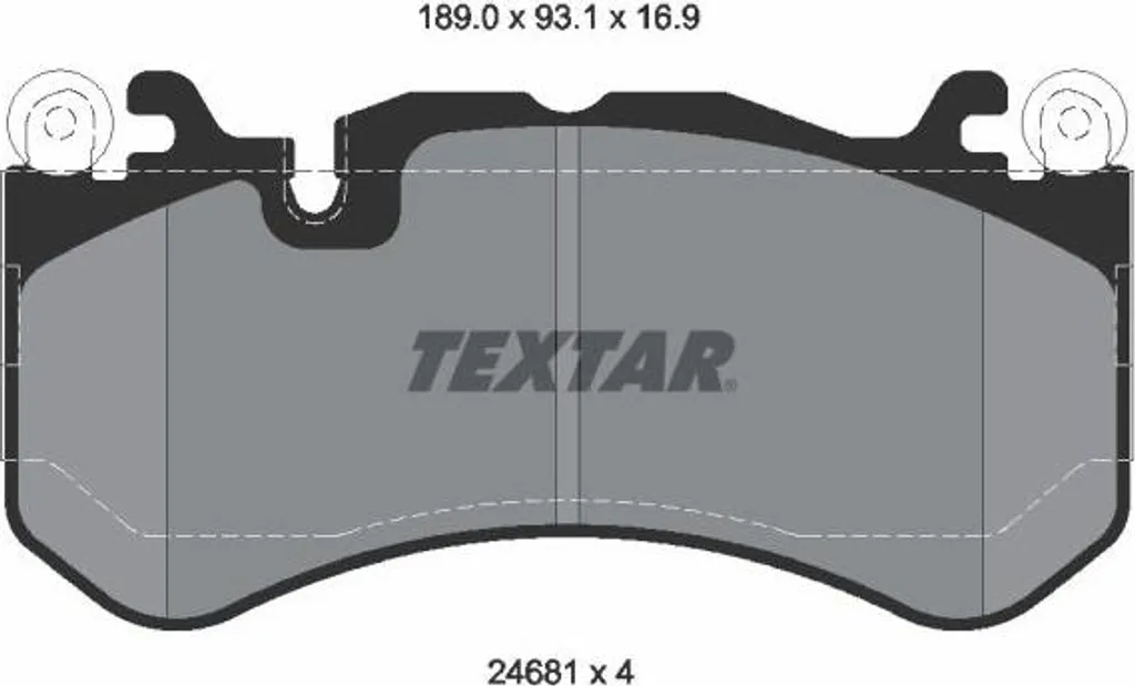 Plaquettes de frein TEXTAR 2468101 pour Classe S et AMG GT (OE 0044207620)