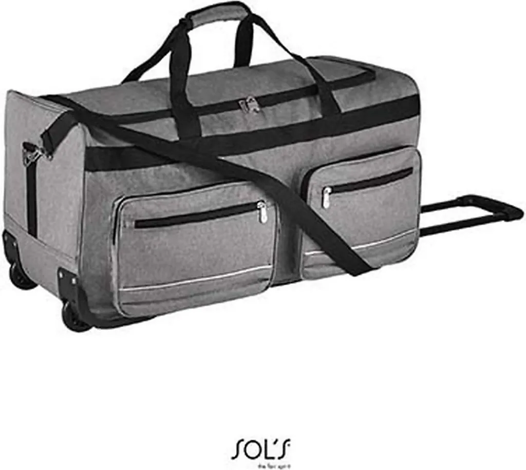 Sac de voyage à roulettes Voyager Trolley 75L - Gris chiné moderne