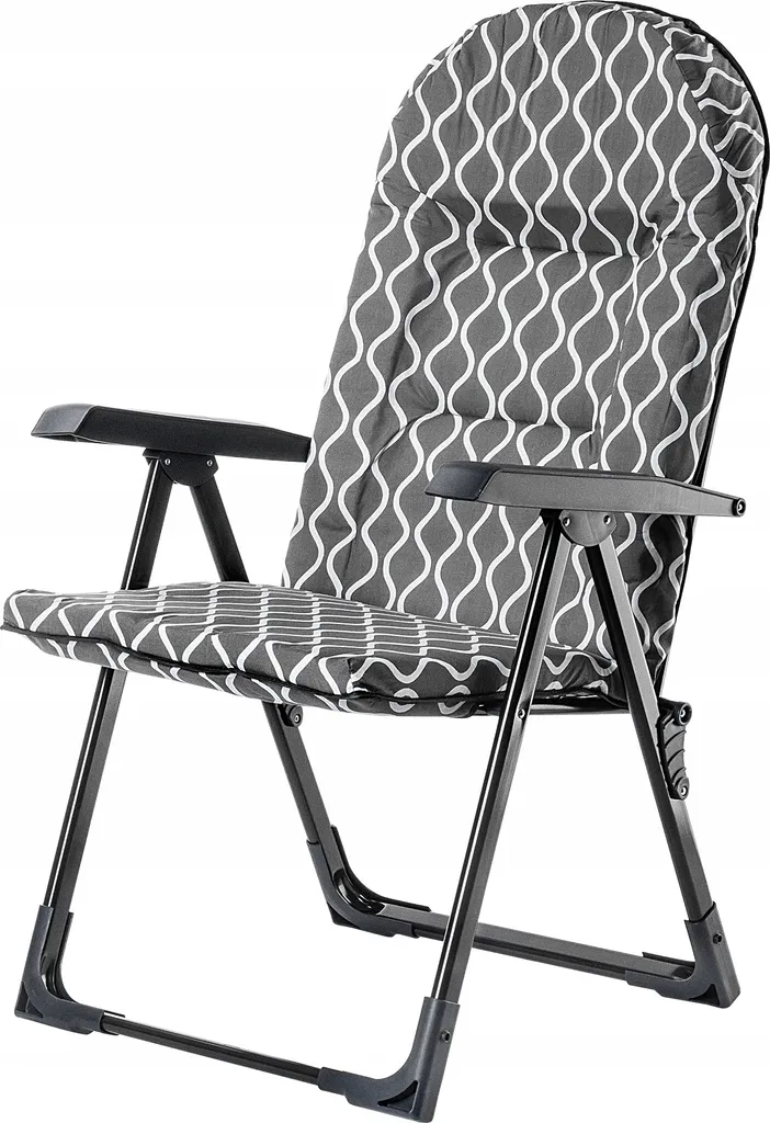 Poltrona da giardino KADAX "Soller", sedie da giardino pieghevoli, con portata fino a 110 kg, grigio