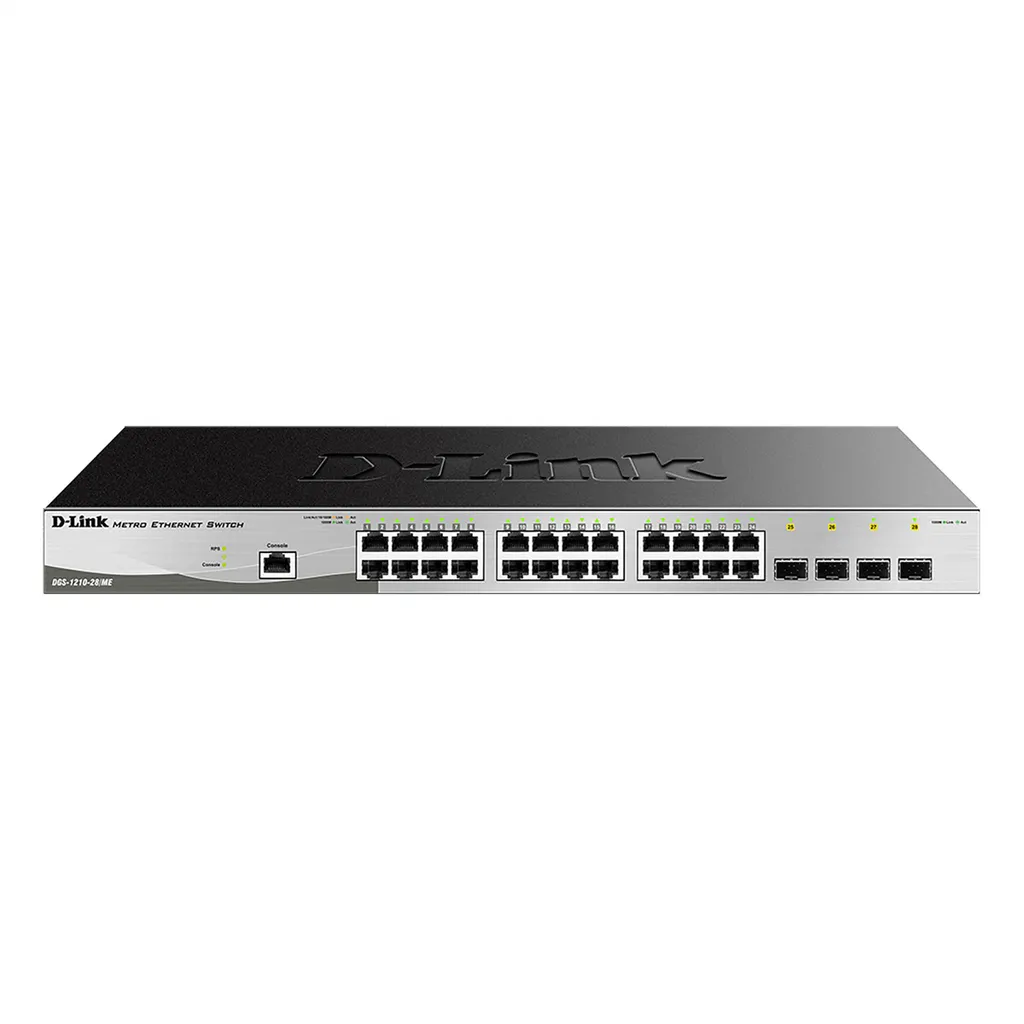 Switch 28 Ports D-Link DGS-1210-28/ME/E pour réseau entreprise Gigabit