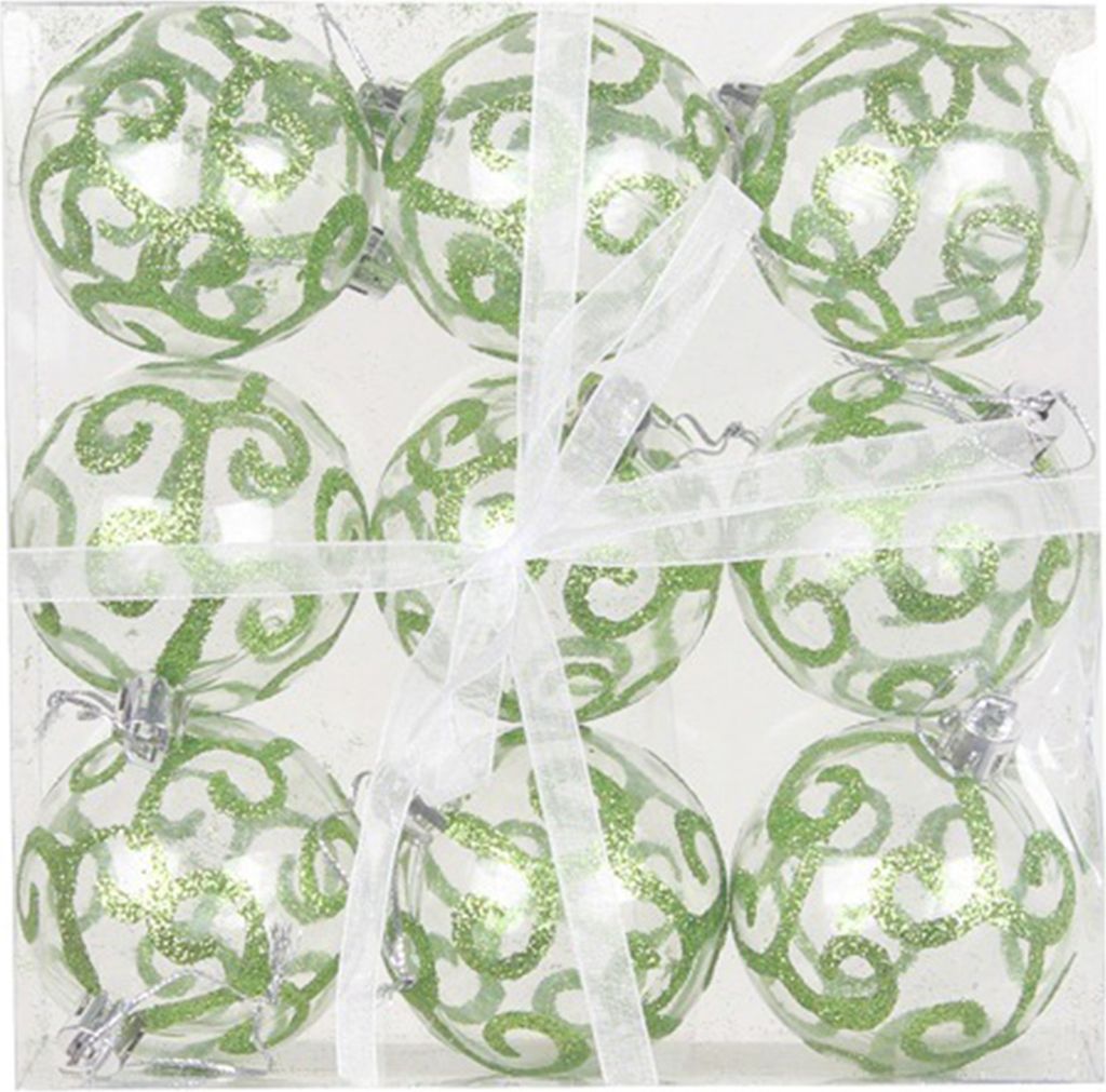 1 Schachtel Weihnachtskugeln, verformt sich nicht leicht, Lanyard-Design, PVC-Weihnachtskugeln, hängende Anhänger, Dekorationen, Partyzubehör, G...