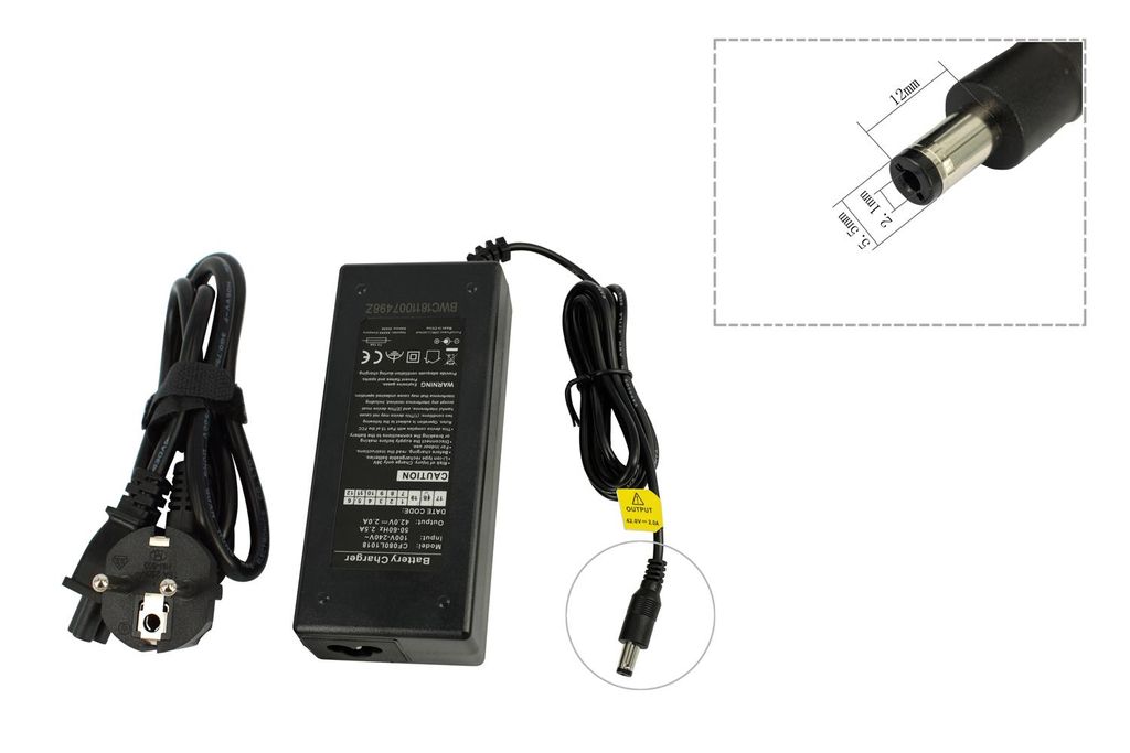 PowerSmart C060L1001E Batterie-Ladegerät (36V Fahrrad Ladegerät