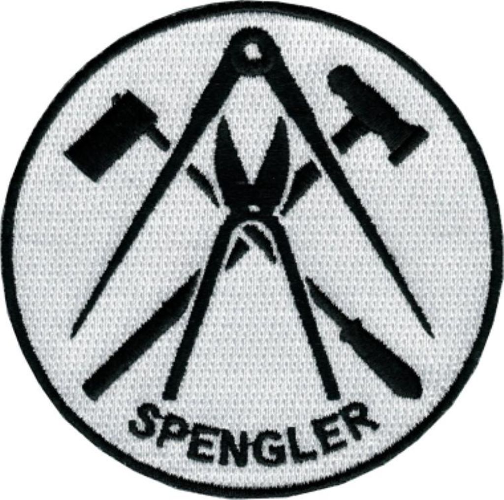 Job Stickaufnäher rund 80 mm für diverse Gewerke erhältlich, Typ:Spengler