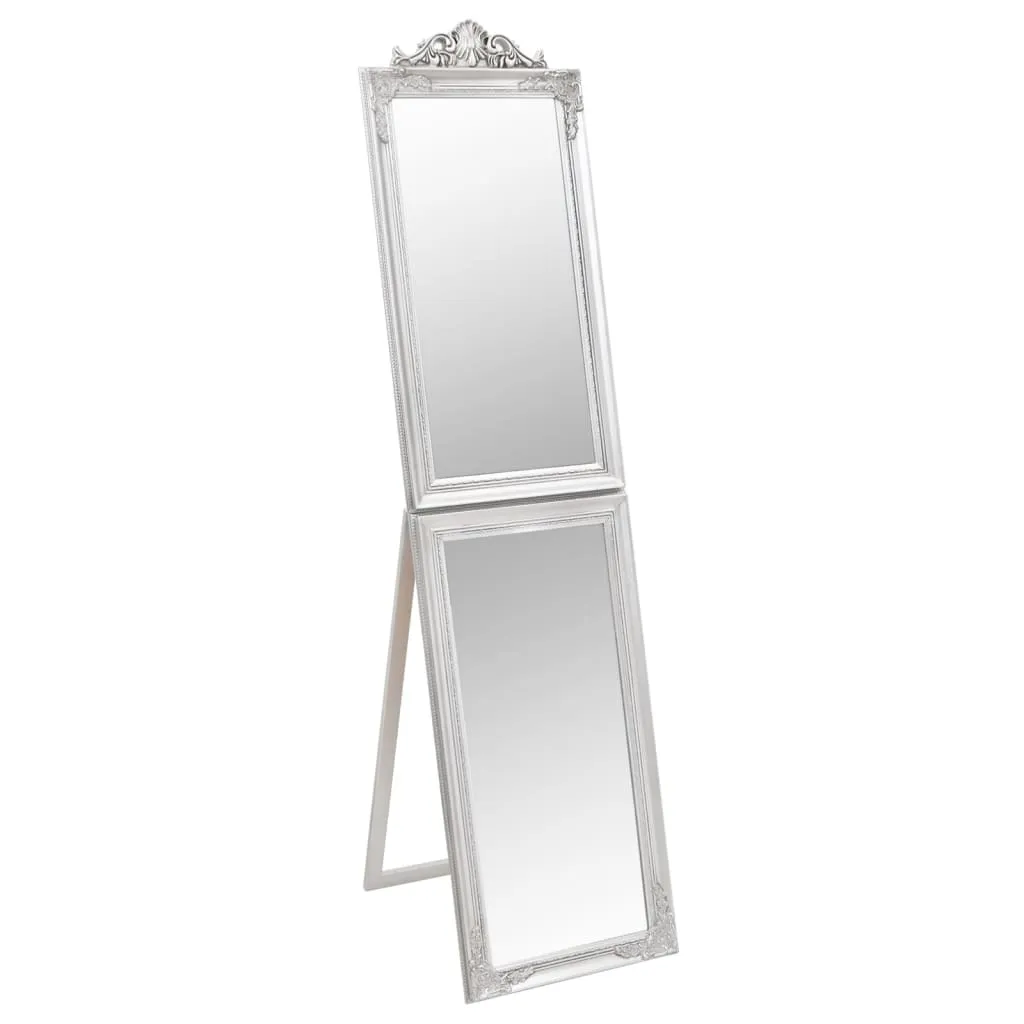 Miroir sur pied vertical 50x200 cm pour dressing et essayage de tenues - 2