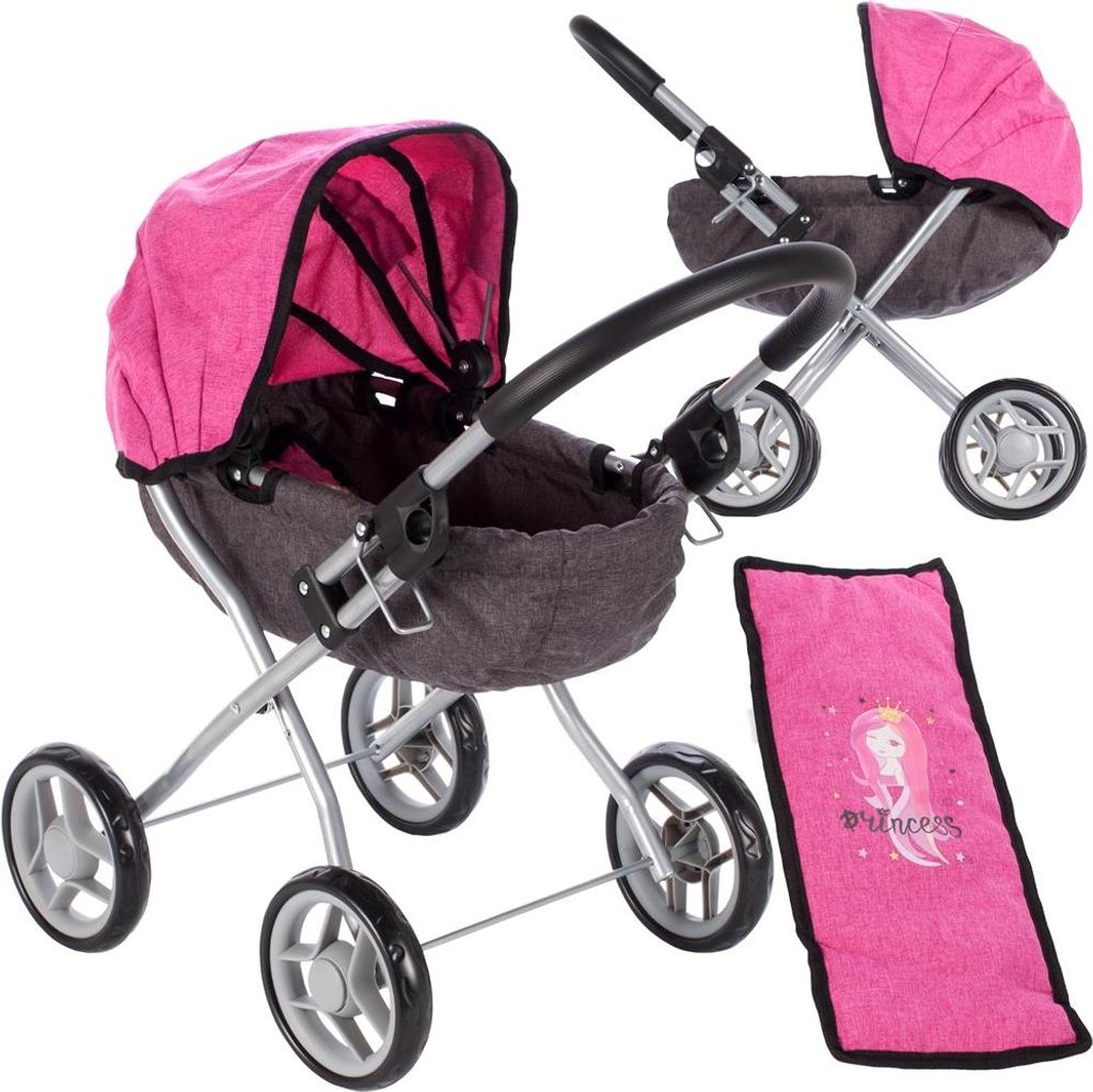 Malplay Puppenwagen Little Princess Kinderwagen Spielzeug Produktbild 