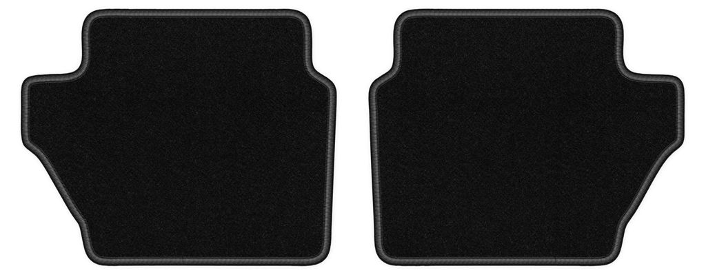 Velours-Fußmatten Hinten für Ford Fiesta MK7 2011-2017 Produktbild 