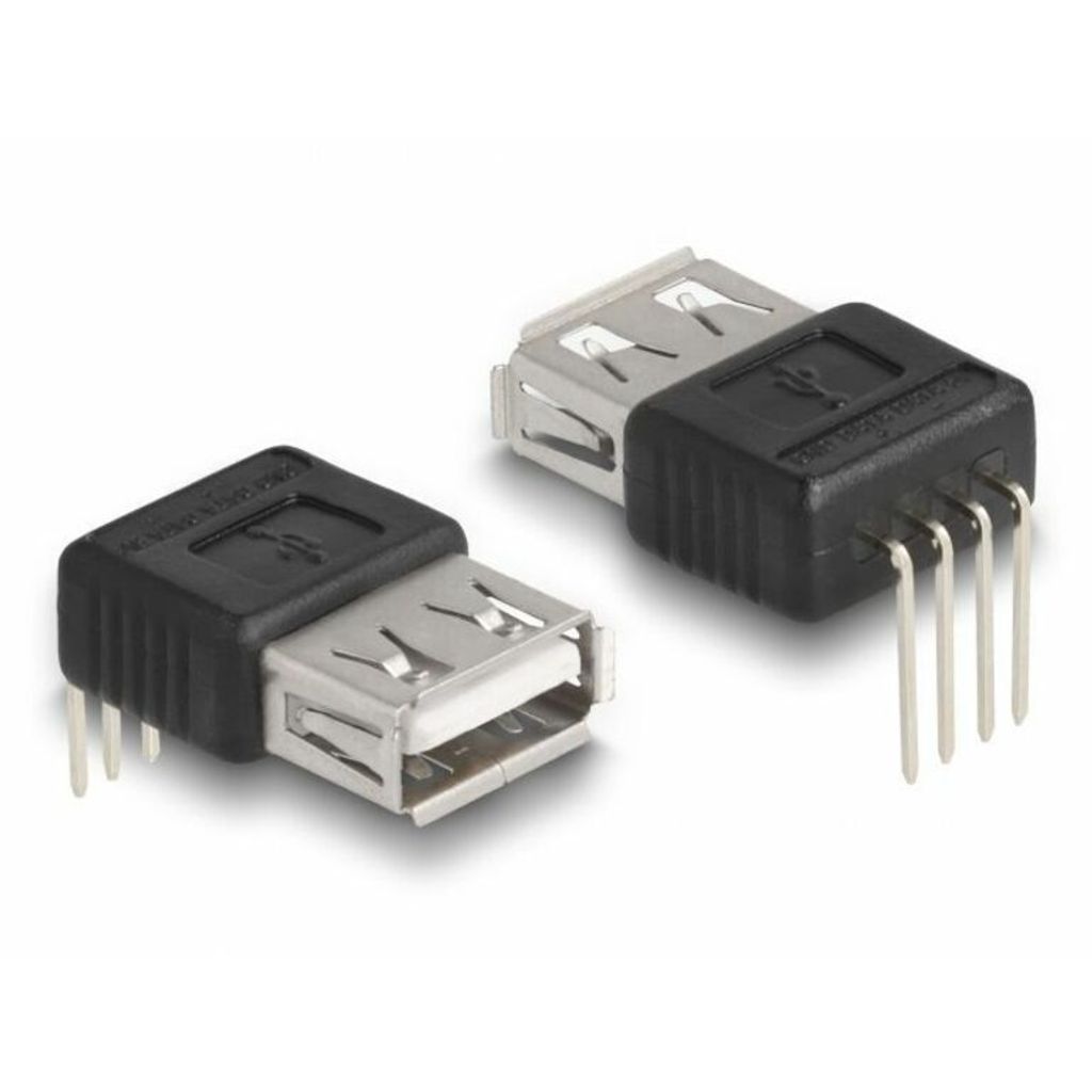 DELOCK Adapter USB 2.0 Typ-A Buchse > 4 Pin 90° gewinkelt