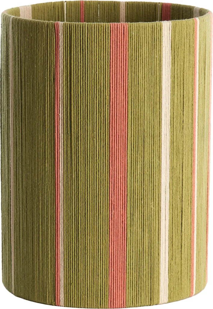 Abat-jour vert Medan en textile diamètre 30cm finition haut de gamme