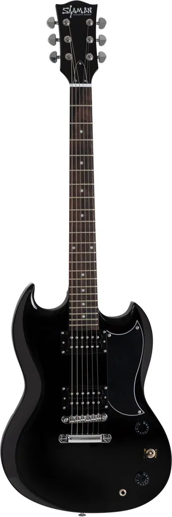 Guitare électrique Shaman Element DCX-100B Noire pour Scène et Studio