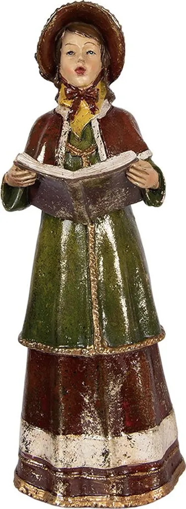 Crèche de Noël pour Centre de Table - Figurine Rouge Clayre & Eef - 4