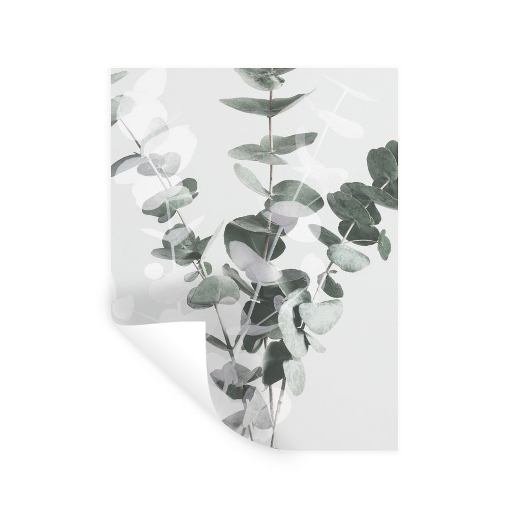 MuchoWow Wandtattoo Wandsticker Wandaufkleber Pflanzen - Grün - Natur - Blätter 60x80 cm Selbstklebend und Repositionierbar - Repositionierbar ...