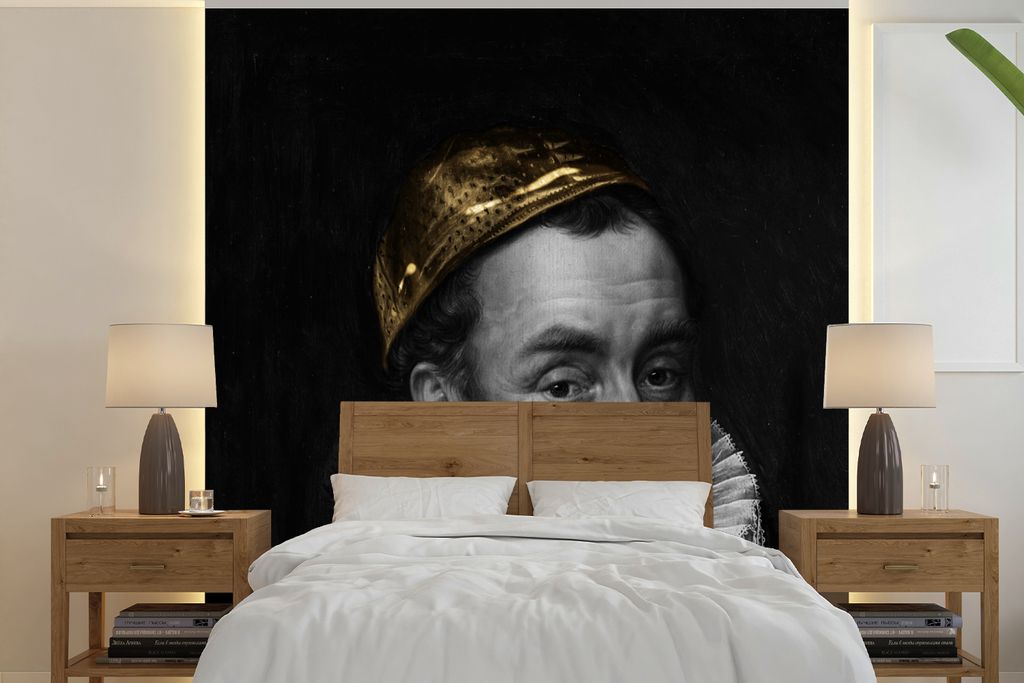 MuchoWow Fototapete für Wohnzimmer oder Schlafzimmer Wandtapete Vinyl Motivtapete Wilhelm von Oranien - Kunst - Gemälde - 260x260 cm - Papierta...