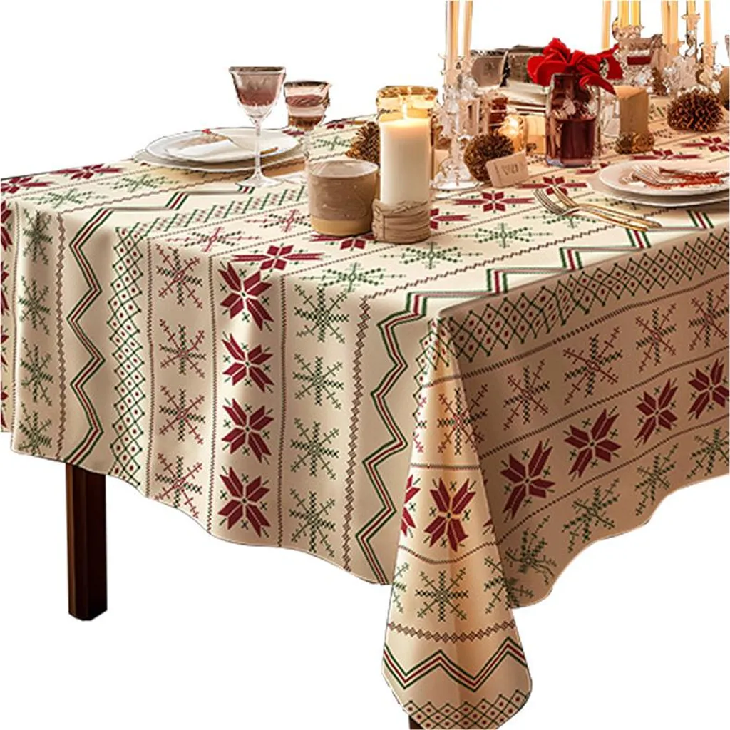 Tovaglia Natalizia Tartan 140x180cm | Stile Rustico e Accogliente