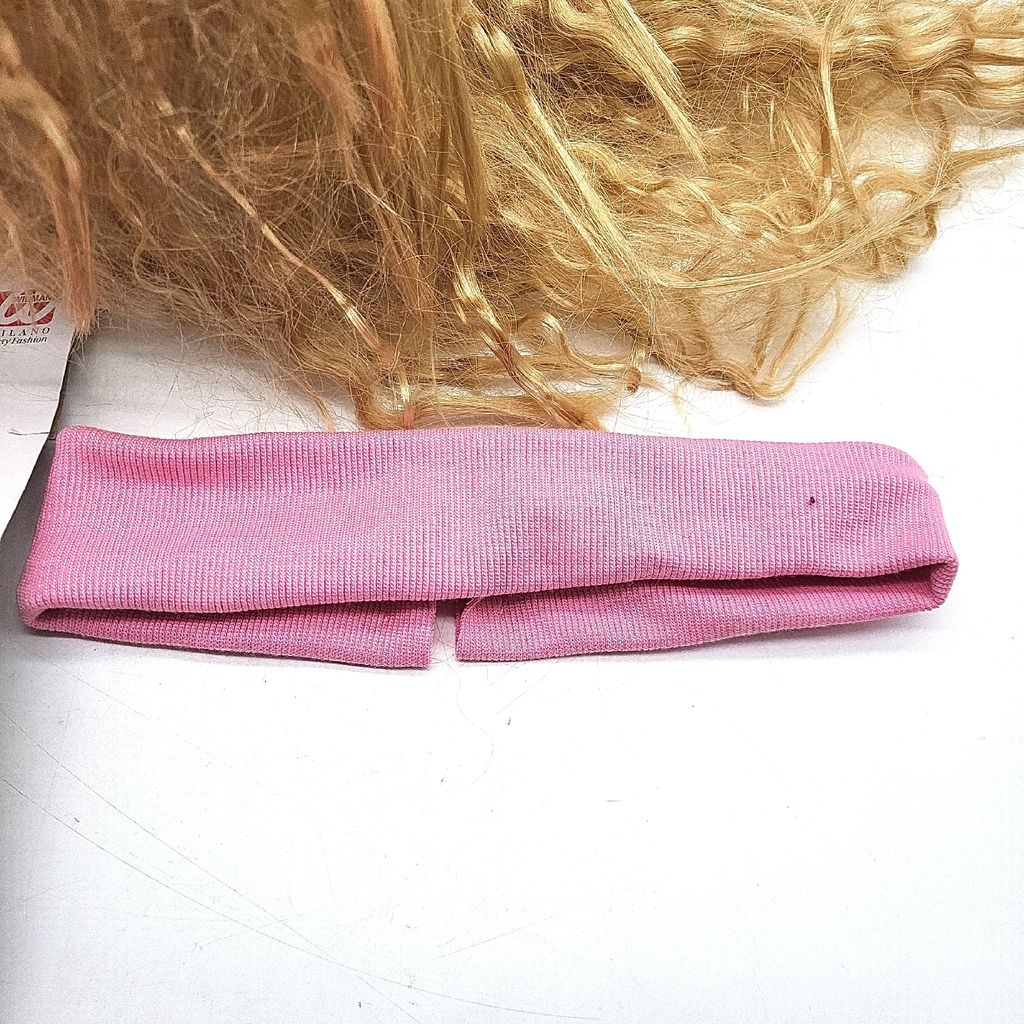 80er Jahre Fashion Perücke in blond mit Haarband Produktbild 5
