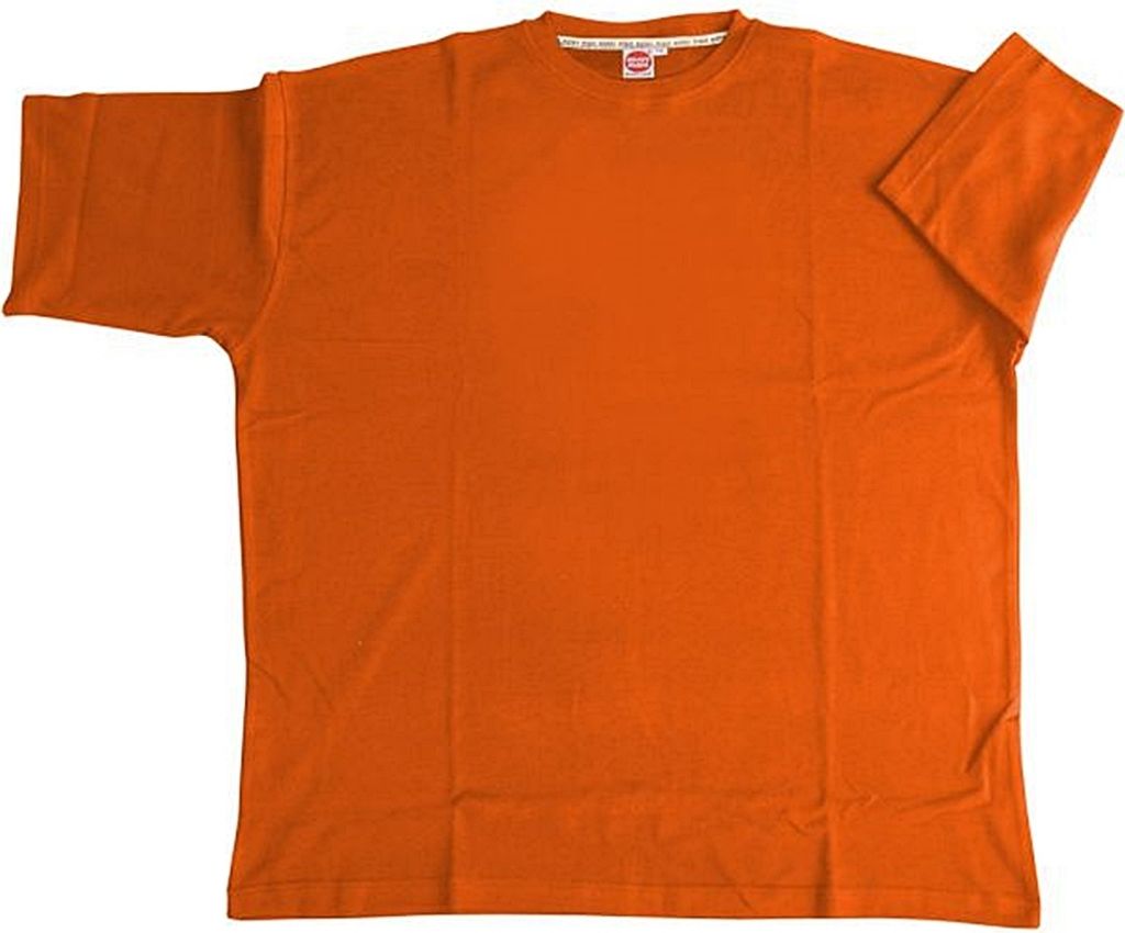 Übergrößen Basic T-Shirt HONEYMOON Orange 3XL