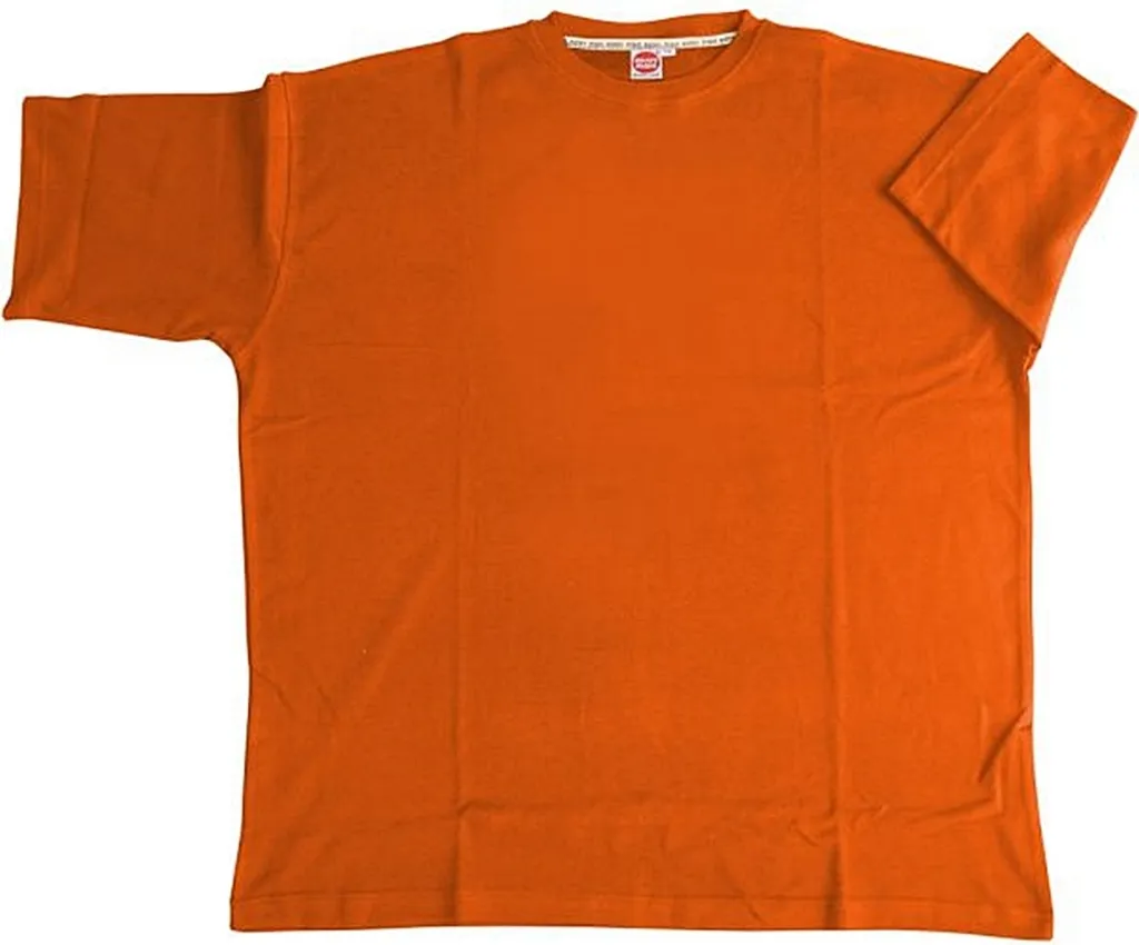T-shirt Orange 5XL Coupe Ample : Ne Soyez Plus à l'Étroit en HONEYMOON