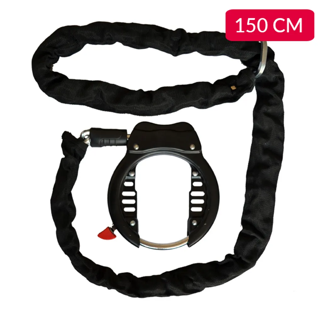 Antivol Lynx Anti-Vol Circulaire et Chaîne 150 cm contre le Vol de Vélo