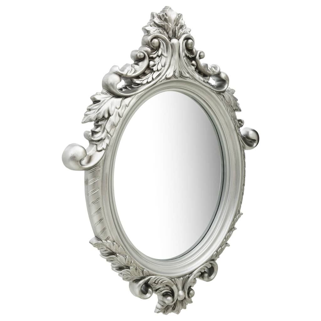 vidaXL Miroir mural style château 56x76 cm argenté Image du produit 