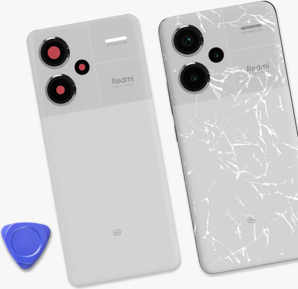 Vitre arrière Xiaomi Redmi Note 13 Pro Plus Originale Service Pack Blanc - 3