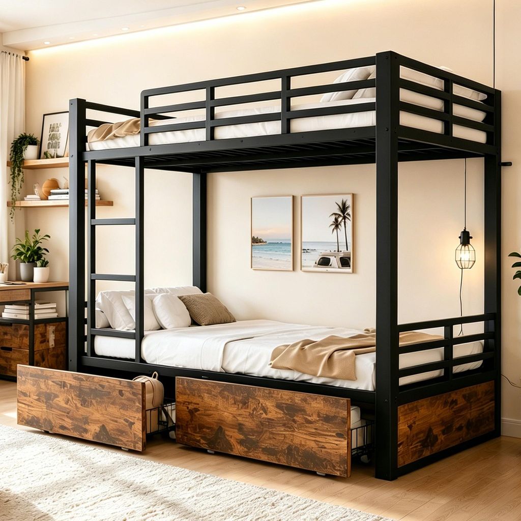MODFU Patrová postel 90x200, postel pro mládež s velkými Obrázek produktu 
