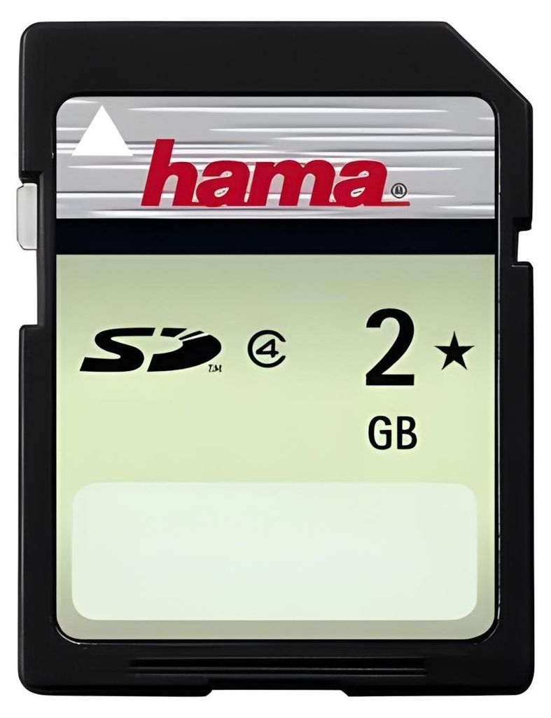 Hama HighSpeed SecureDigital Card 2 GB, 2 GB, SD Zdjęcie produktu 
