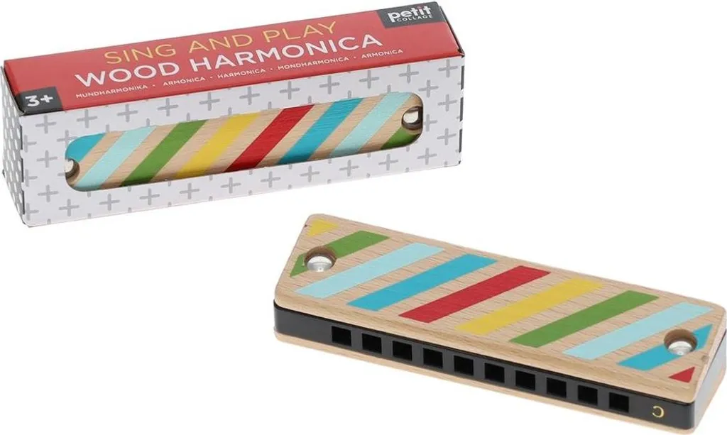 Accordéon en bois pour enfant jouet d'éveil musical éducatif