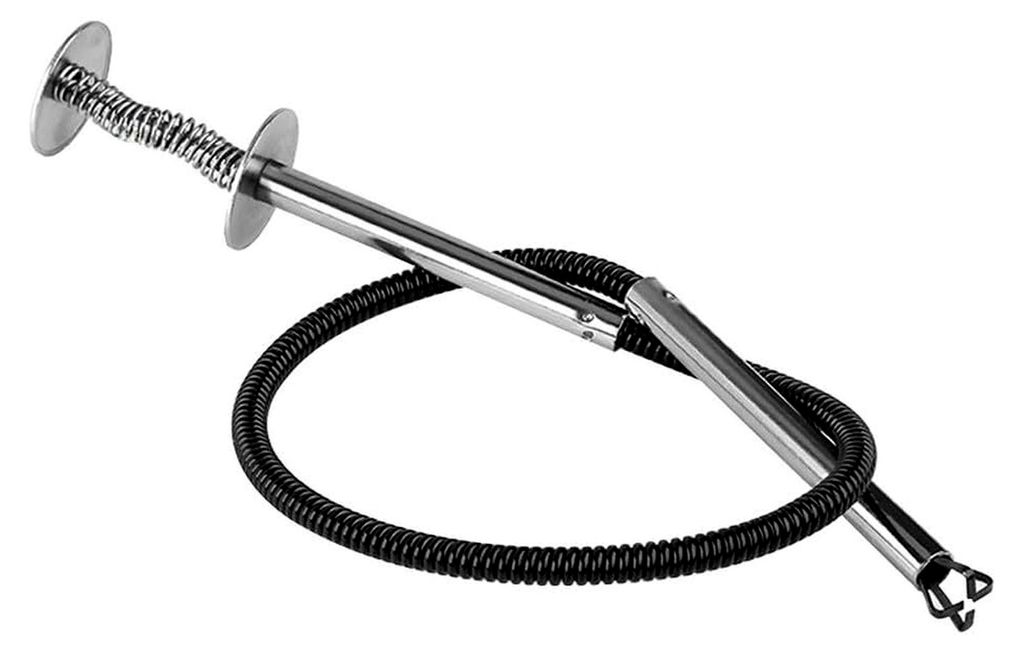 Flexibles magnetisches Abholwerkzeug mit 4-Krallen-Haken für die Auto-Reparatur, biegbare Saugnapfstange aus Legierung zum Herausnehmen kleiner Me...