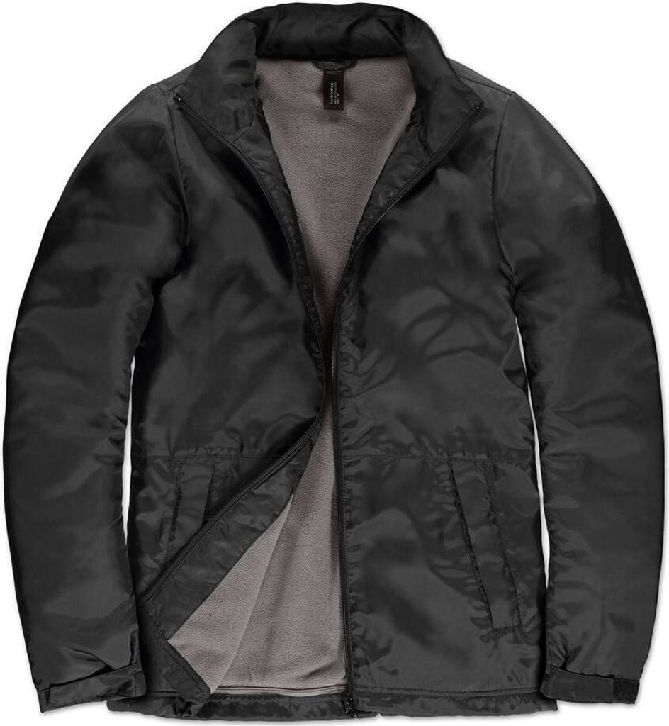 B&C JW826 | Damen Multifunktionsjacke Multi-Active - Farbe: Black/Warm Grey - Größe: S