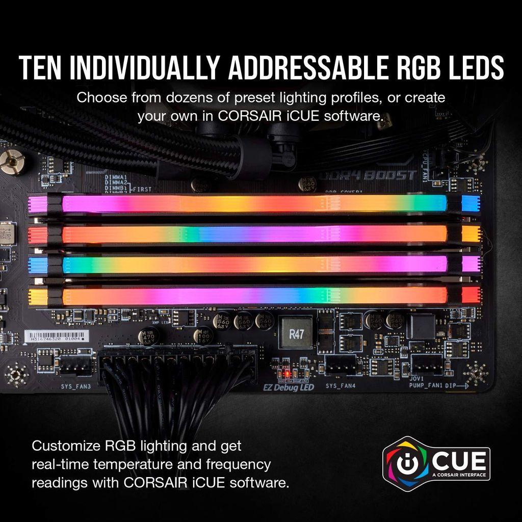 Corsair Vengeance RGB , 16 GB, 2 x 8 GB, DDR4, 3200 MHz, Obrázok produktu 