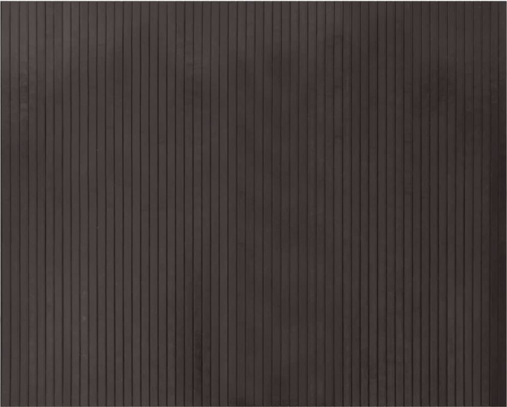 vidaXL Teppich Rechteckig Dunkelbraun 80x100 cm Bambus