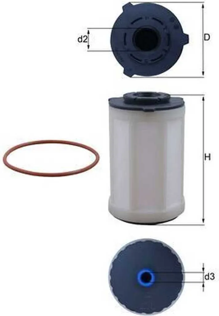 Cartouche de filtre à gasoil MAHLE KX 655D protection moteur diesel