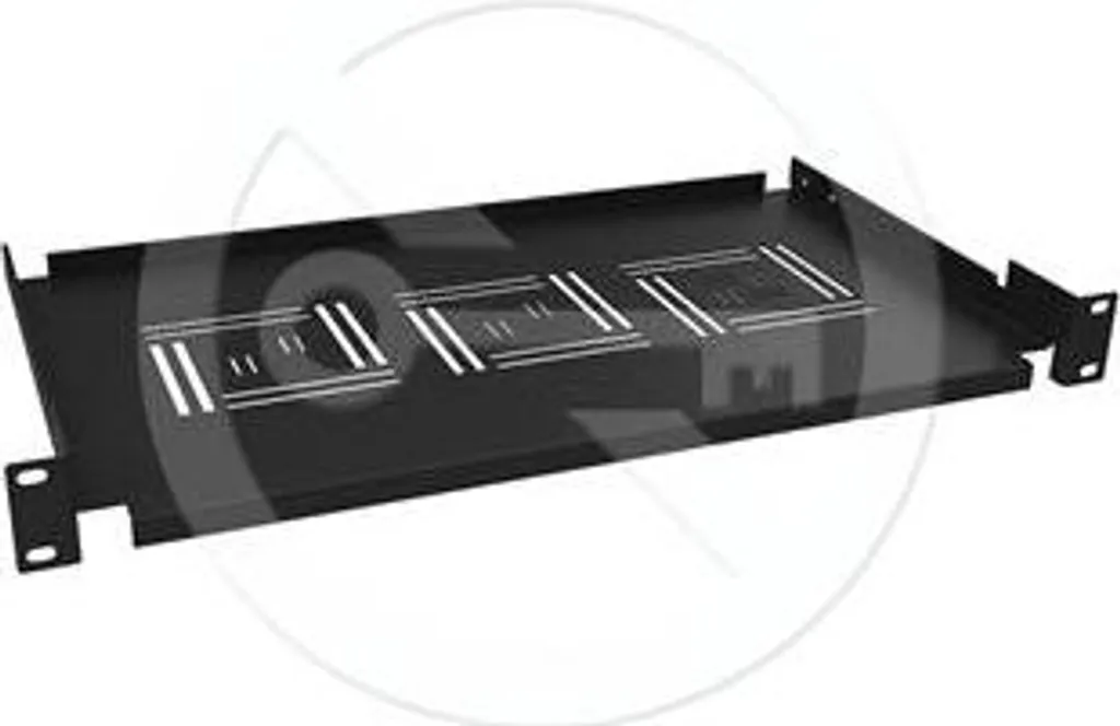 Plateau de rangement fixe 19 pouces 1U profondeur 250mm Solarix BK
