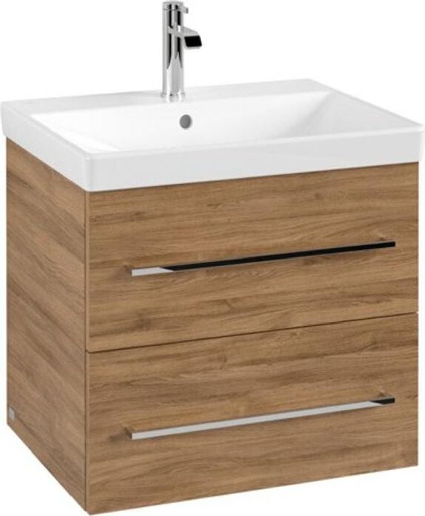 Villeroy & Boch Avento Waschtischunterschrank, 2 Auszüge, 580x514x484mm, Griff chrom Glanz, A88900RH