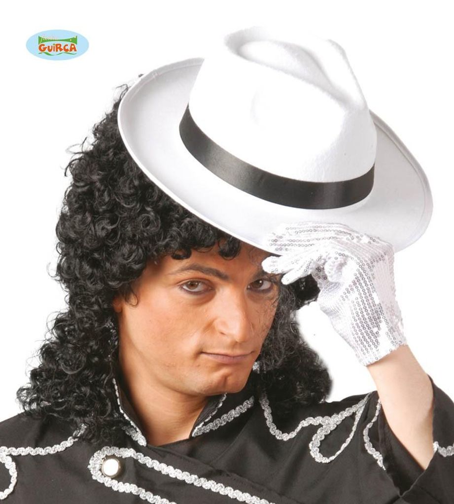 weißer Gangster Hut aus Filz für Erwachsene Produktbild 