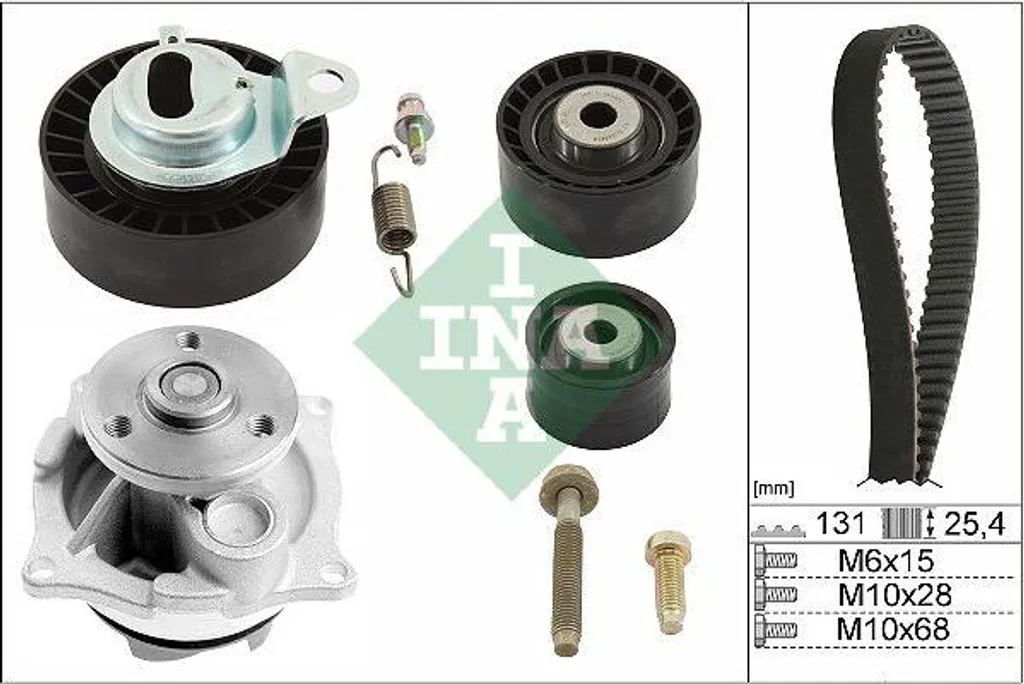 Pompe à eau et kit de courroie de distribution OE 1053879 pour Escort