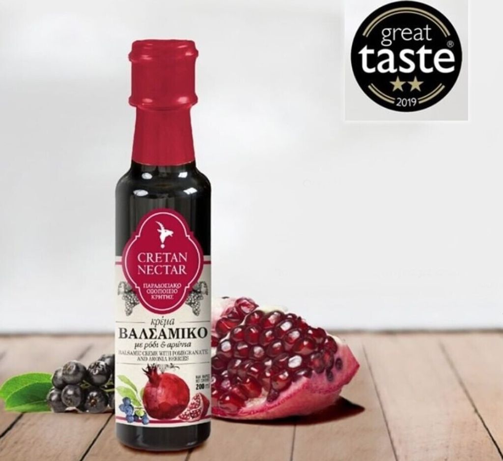 CRETAN NECTAR 01551 - Balsamico-Creme mit Granatapfel und Aroniabeeren von Chania Kreta 200ml