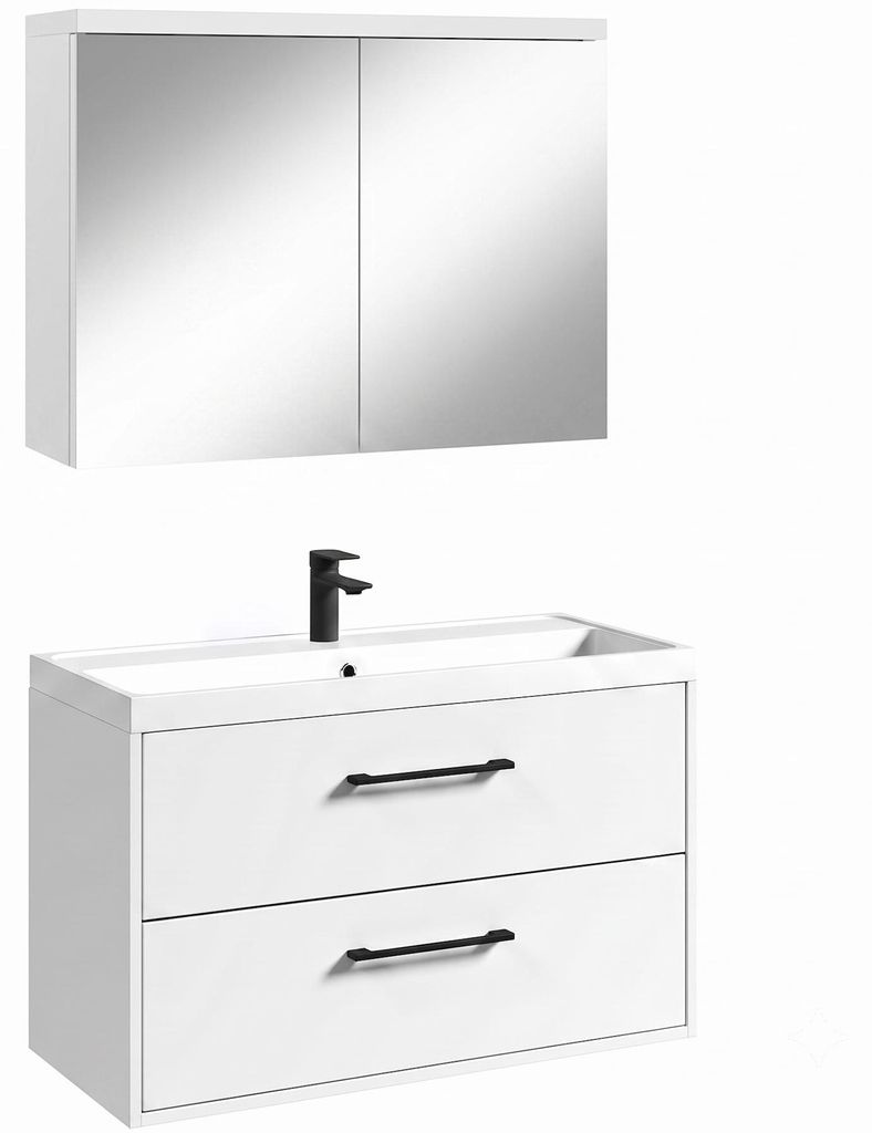 Badplaats Mobile Bagno Florence 80 x 40 cm - Bianco Lucido Immagine del prodotto 