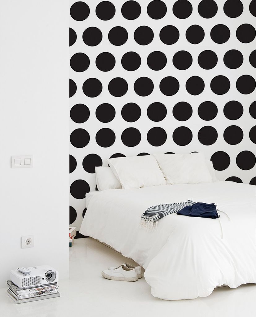 Coloray Fototapete 416x254 cm An Einer Wand Latex Latextapete - Polka Dot Punkte Punkte