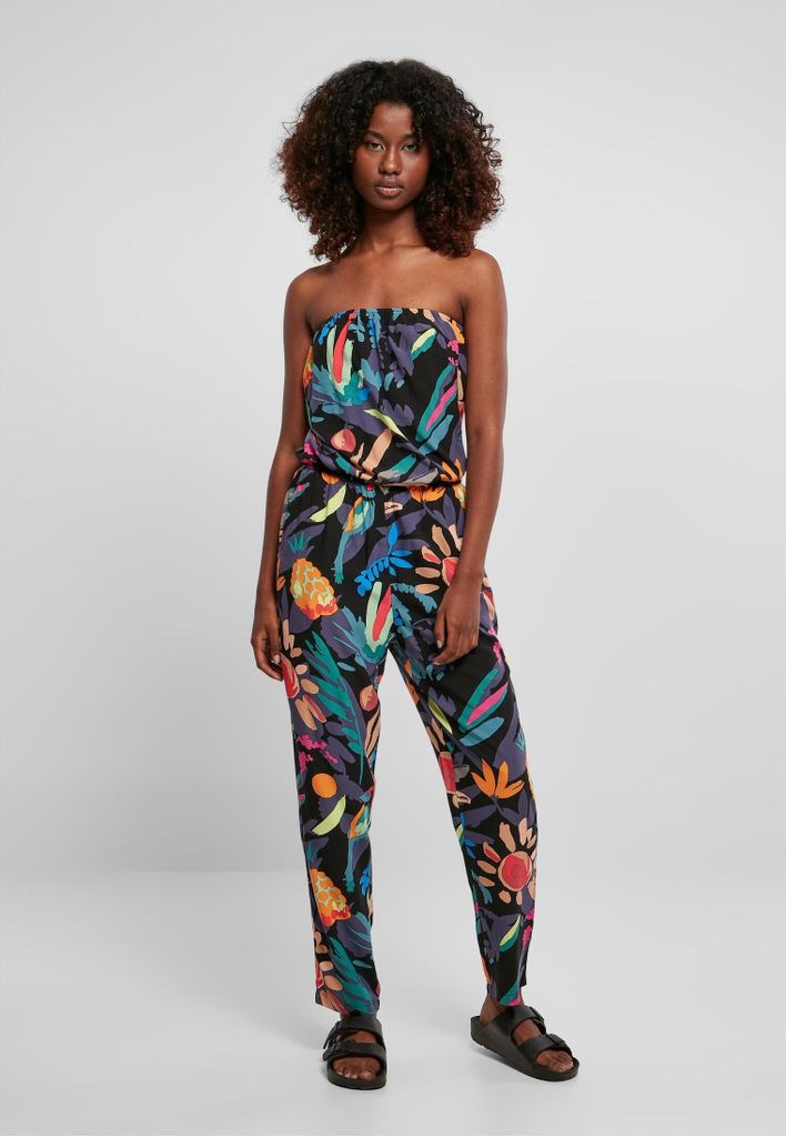 TB1955 - Ladies Viscose Bandeau Jumpsuit blackfruity S