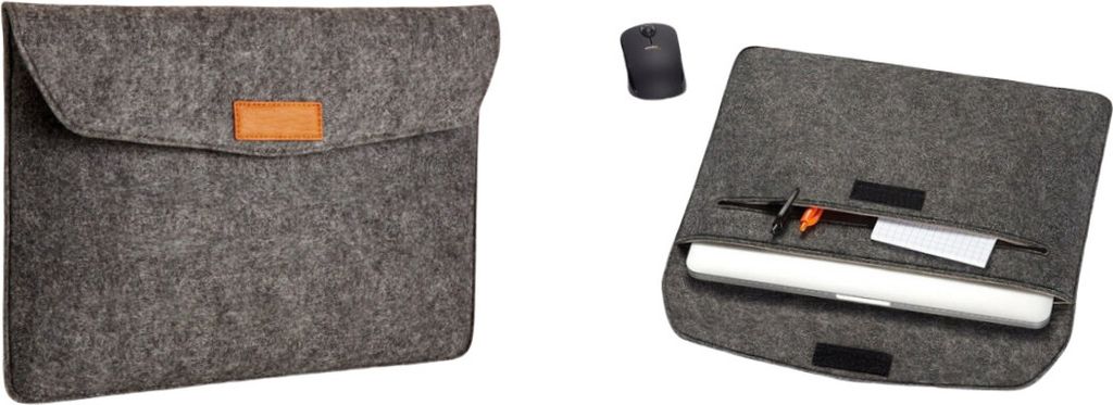 INF Laptop-Hülle aus Filz für das 11-Zoll MacBook Air Dunkelgrau