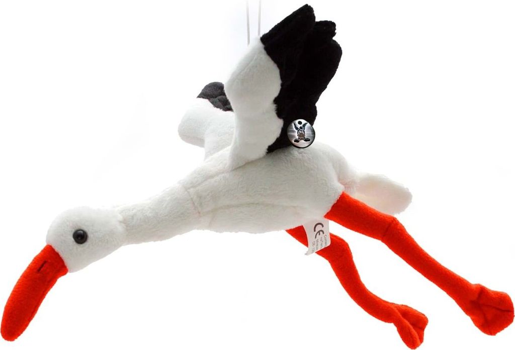 Storch Kuscheltier Vogel Klapperstorch Weißstorch 26 cm fliegend Plüschtier FLAPS