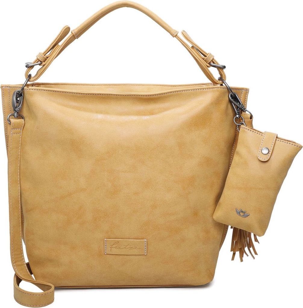 Fritzi aus Preußen Shopper Umhängetasche Vintag Fritzi Hobo 1 Honey Mustard gelb
