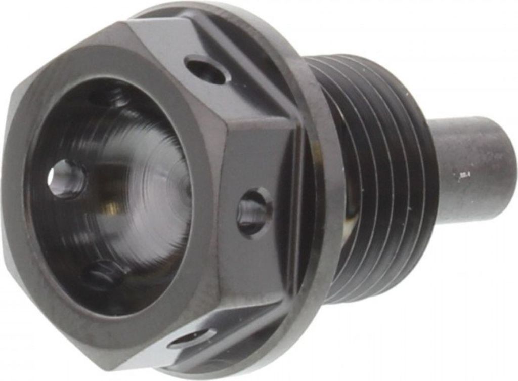 Ölablassschraube JMP magnetisch M14x1,25mm 12mm Titan schwarz für Suzuki GSX 0 FA F / GSF Bandit SA N S 90 / 125 / 150 / 160 / 185 / 200 / 250 / 300